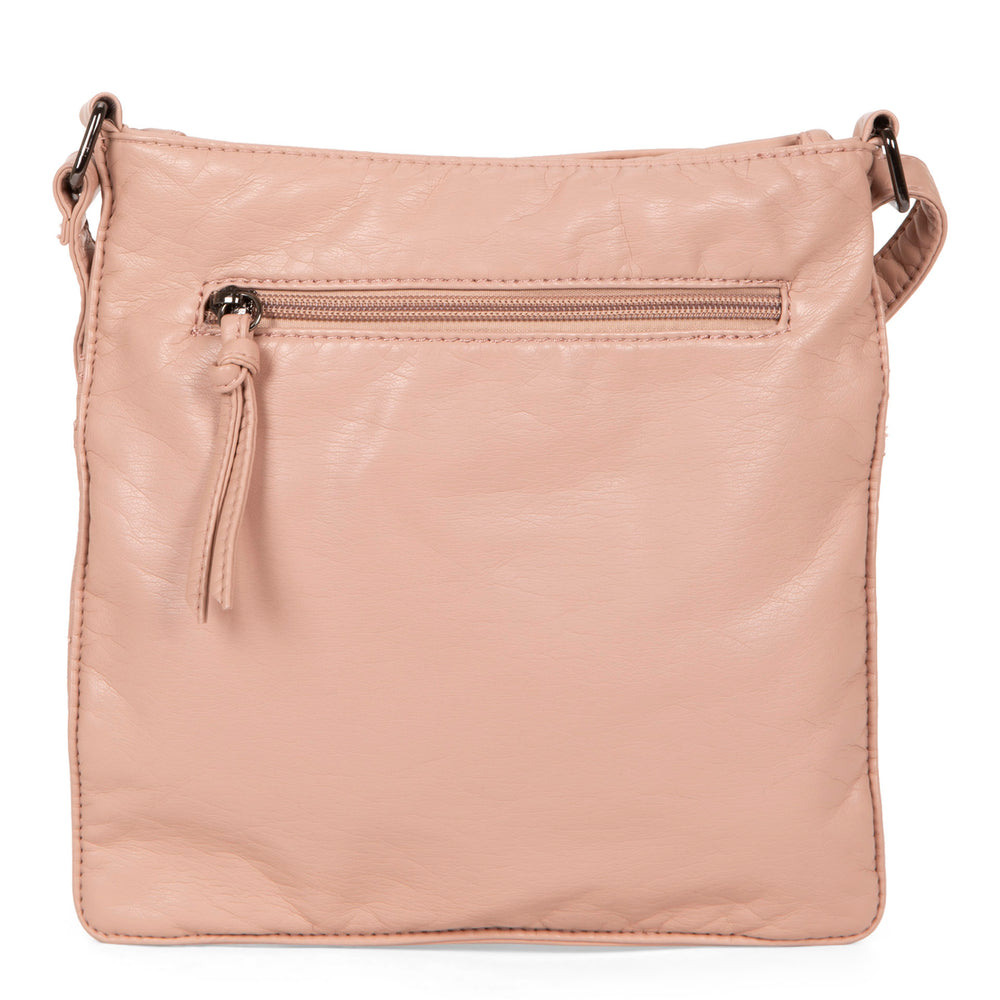 Petit sac à bandoulière multi-zip matelassé en similicuir