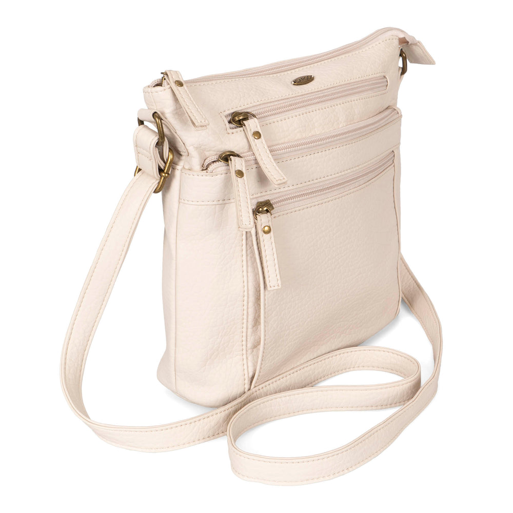 Sac à bandoulière grainé N/S