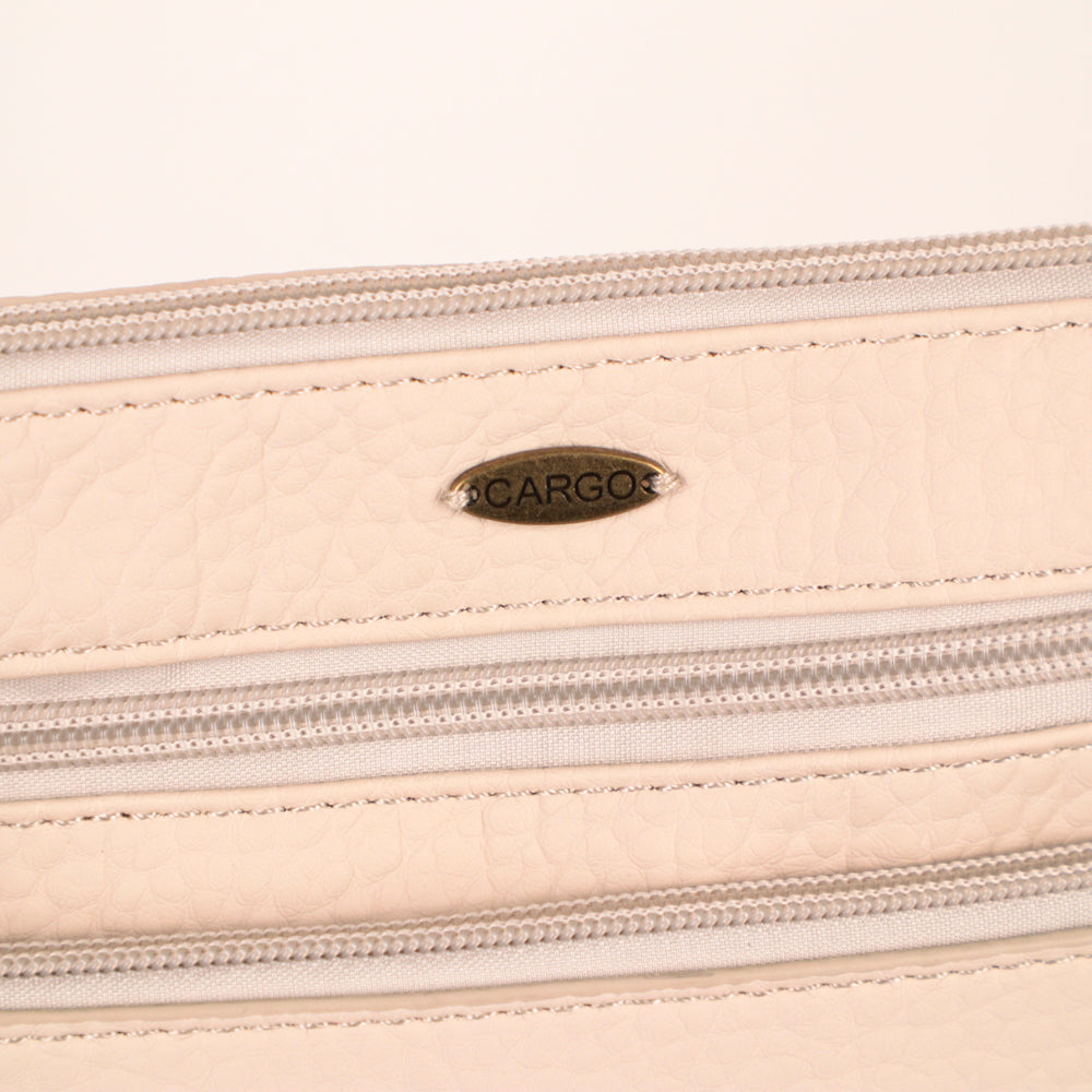 Sac à bandoulière grainé N/S