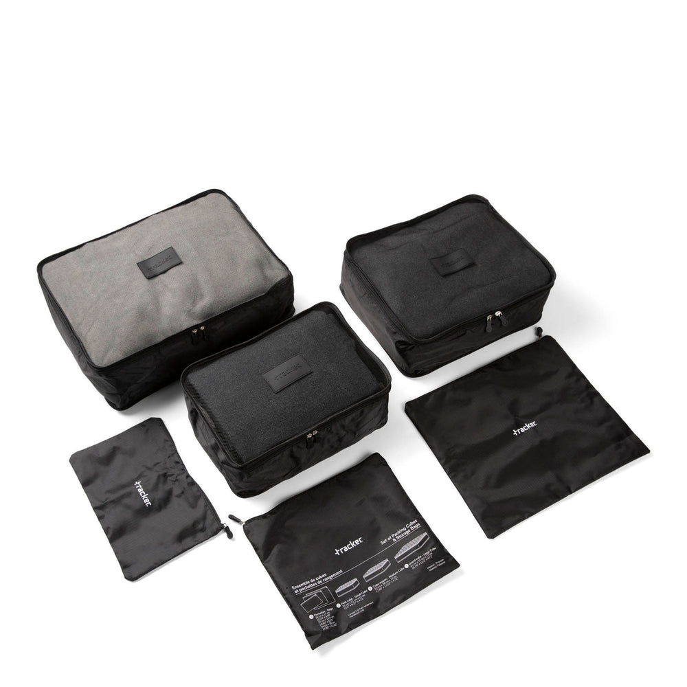 3 cubes d'emballage et 3 sacs de rangement