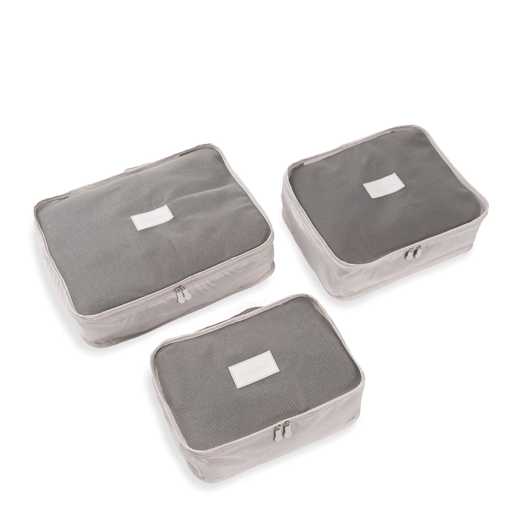 3 cubes d'emballage et 3 sacs de rangement