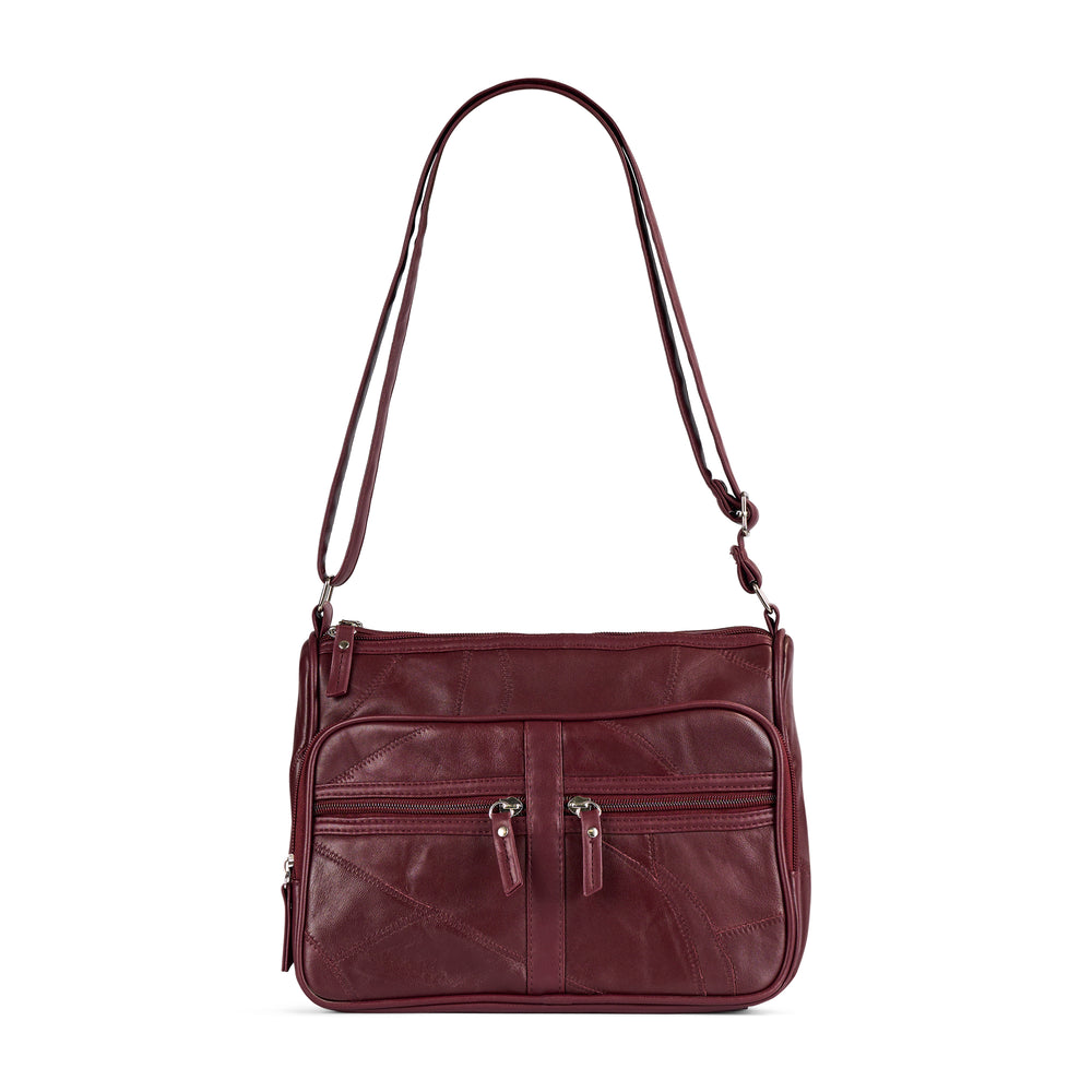 Sac à bandoulière RFID en cuir
