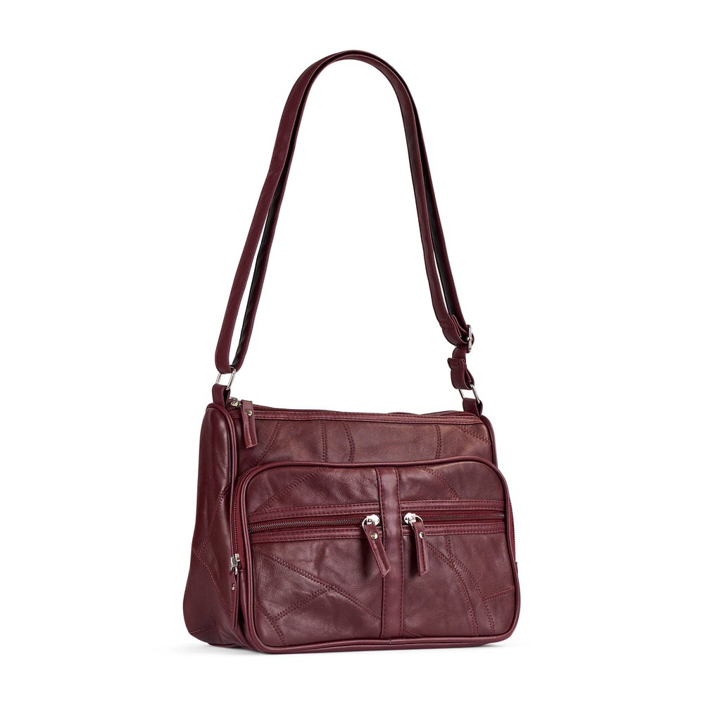 Sac à bandoulière RFID en cuir