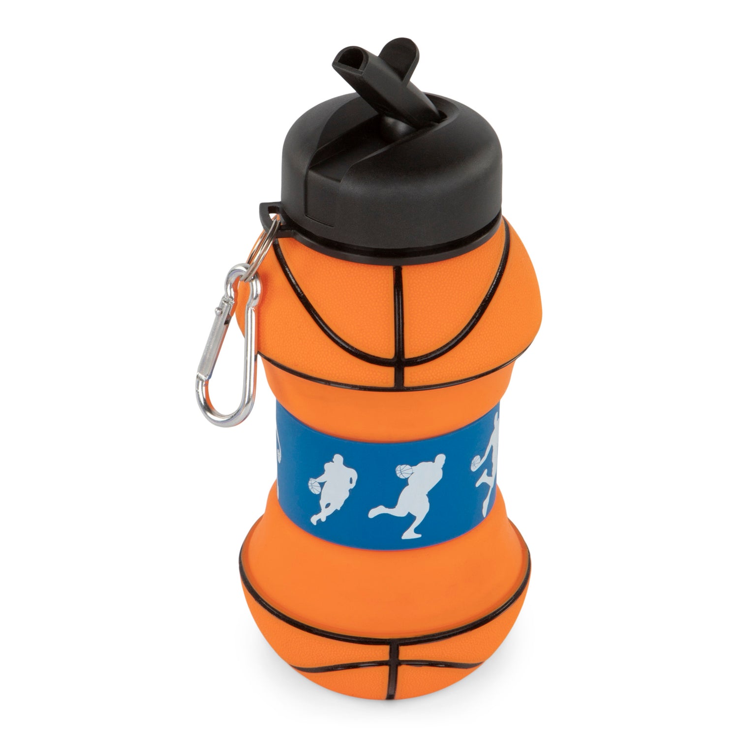Basketball Silicone Collapsible Water Bottle - Bentley