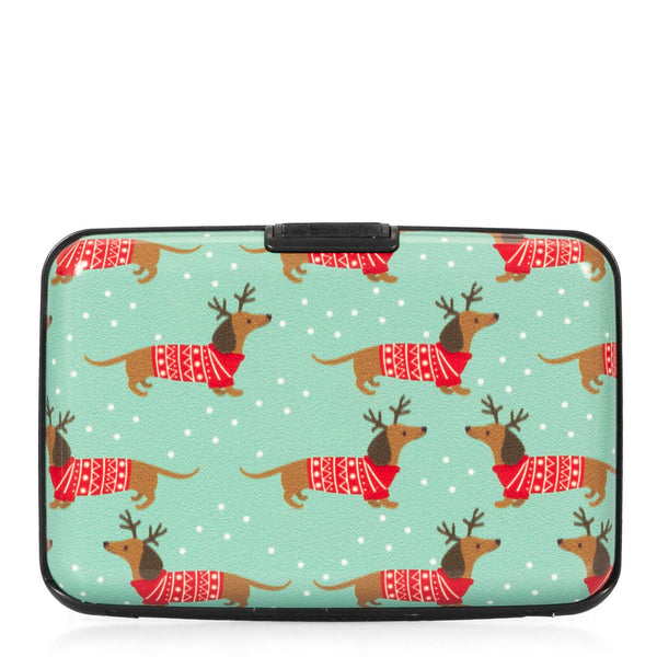 Aluminum Card Holder Christmas Dog - Bentley