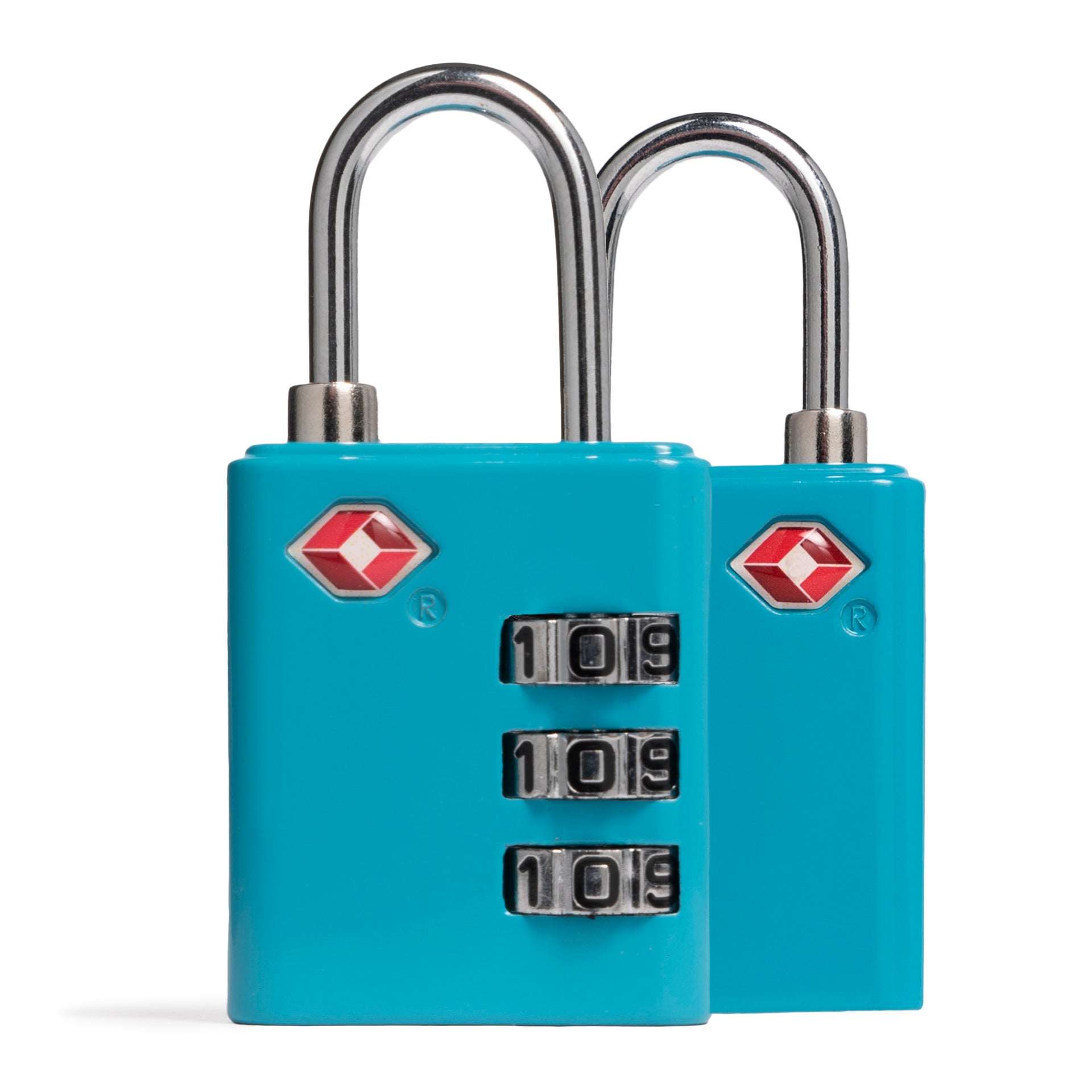Cadenas à Combinaison Valise - Lot De 2 Avec Câble, 3 Chiffres Réinitialisables
