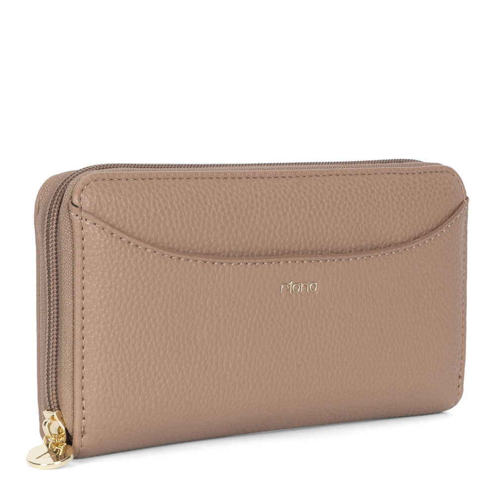 Portefeuille zippé RFID à galets Riona Ivy