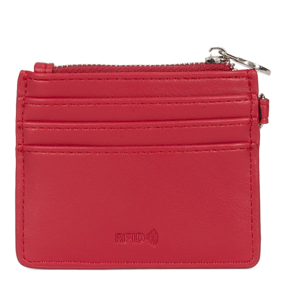 Porte-clés Riona Winnie Smooth RFID Porte-cartes de crédit Rouge