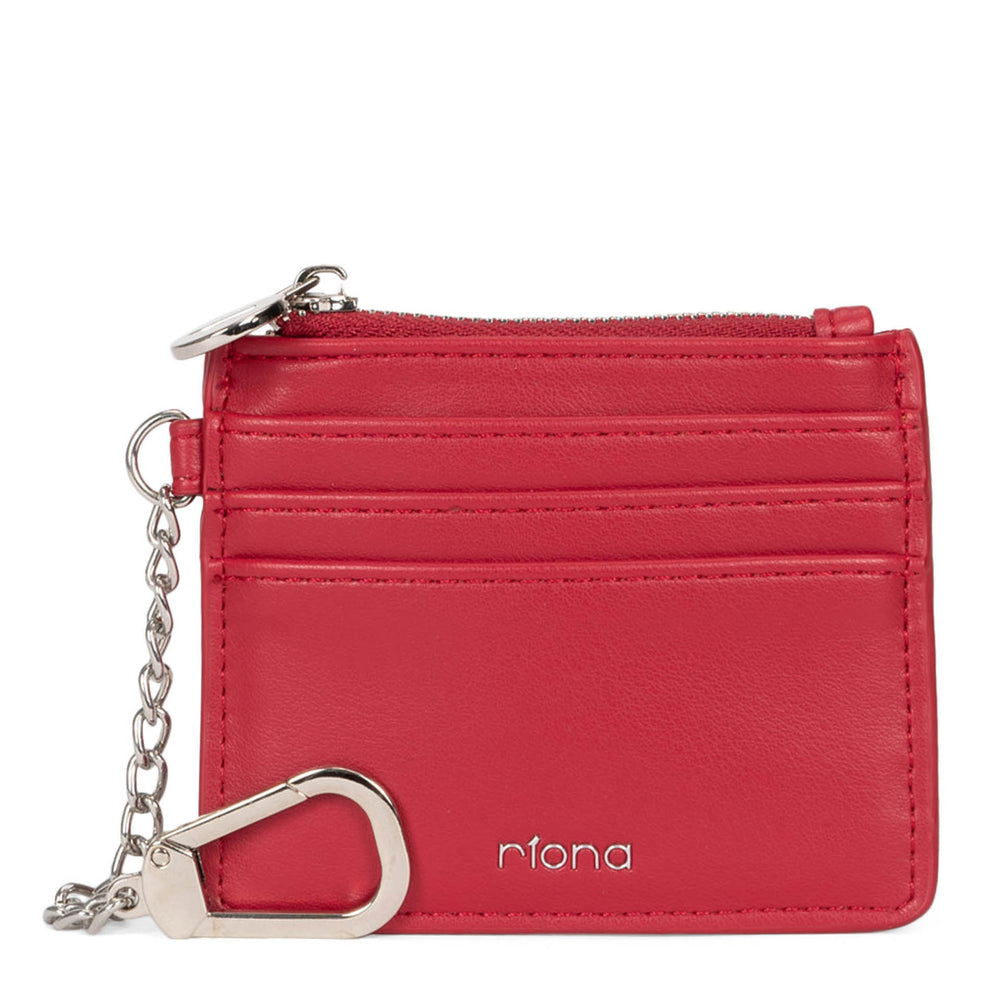 Porte-clés Riona Winnie Smooth RFID Porte-cartes de crédit Rouge