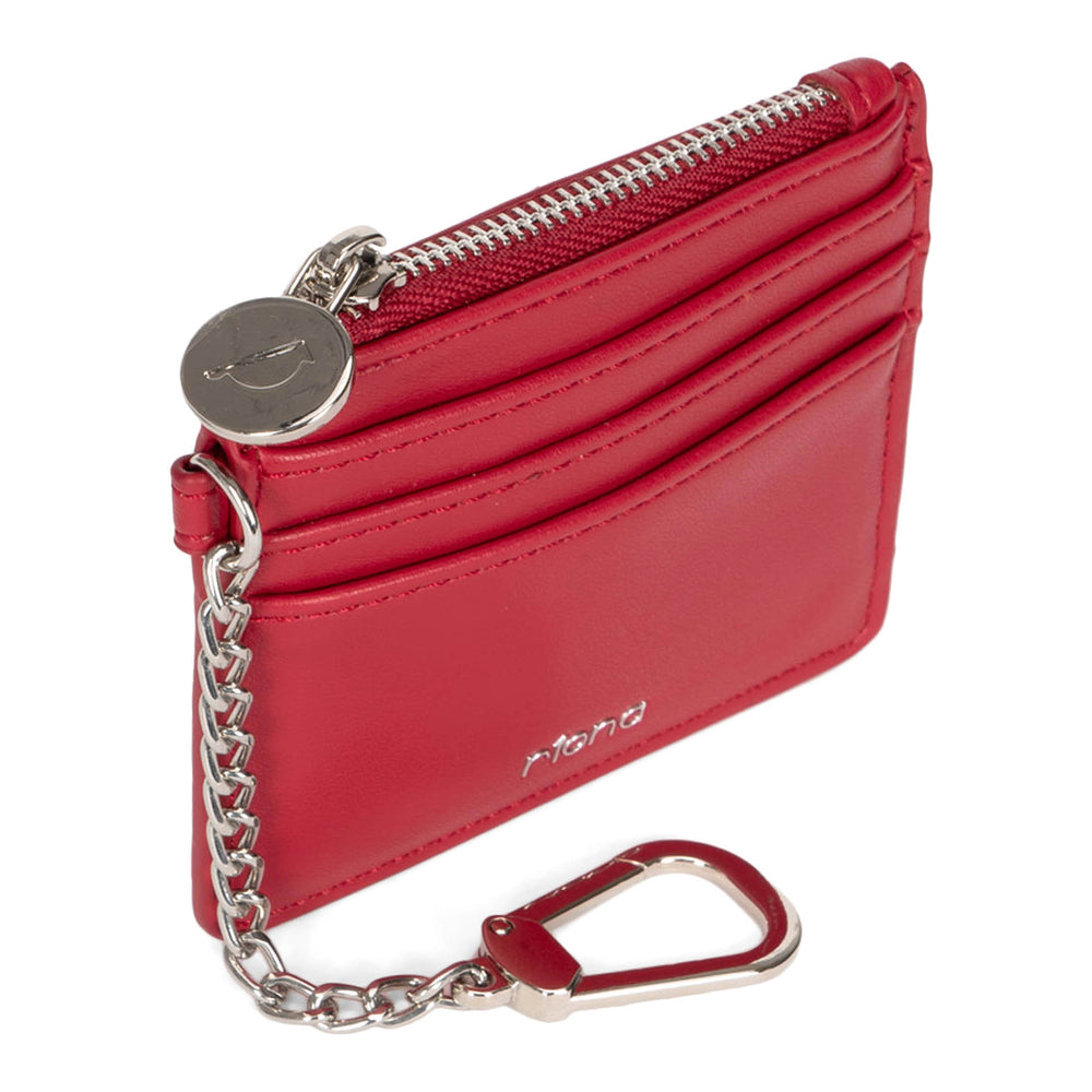 Porte-clés Riona Winnie Smooth RFID Porte-cartes de crédit Rouge