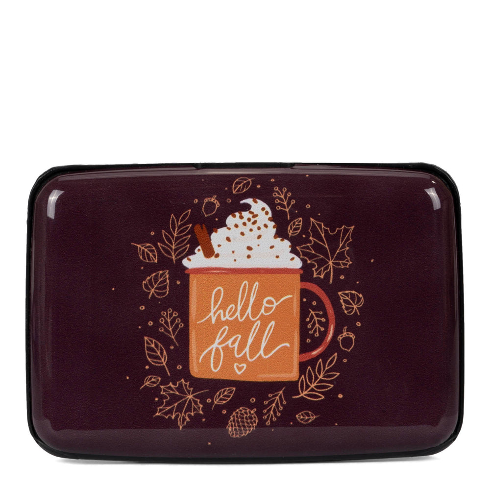 Tracker Aluminum Case RFID Hello Fall Coffee