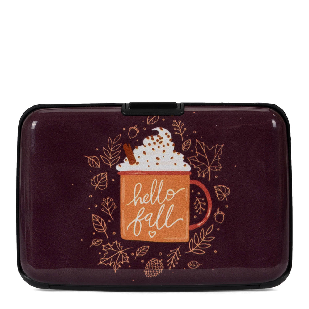 Tracker Aluminum Case RFID Hello Fall Coffee