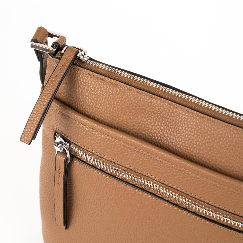 Sac à bandoulière Tracker Premium en cuir RFID sans coutures