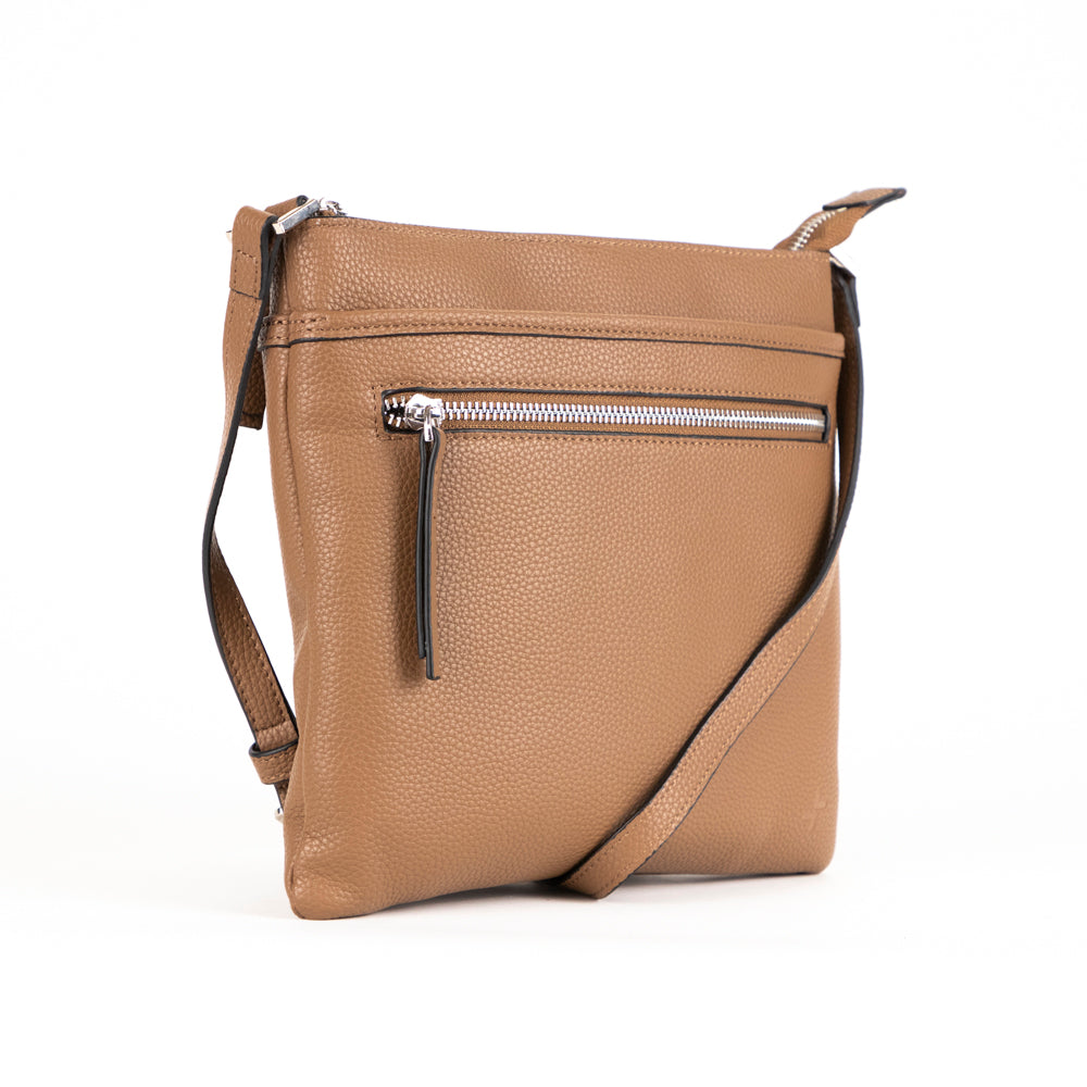 Sac à bandoulière Tracker Premium en cuir RFID sans coutures