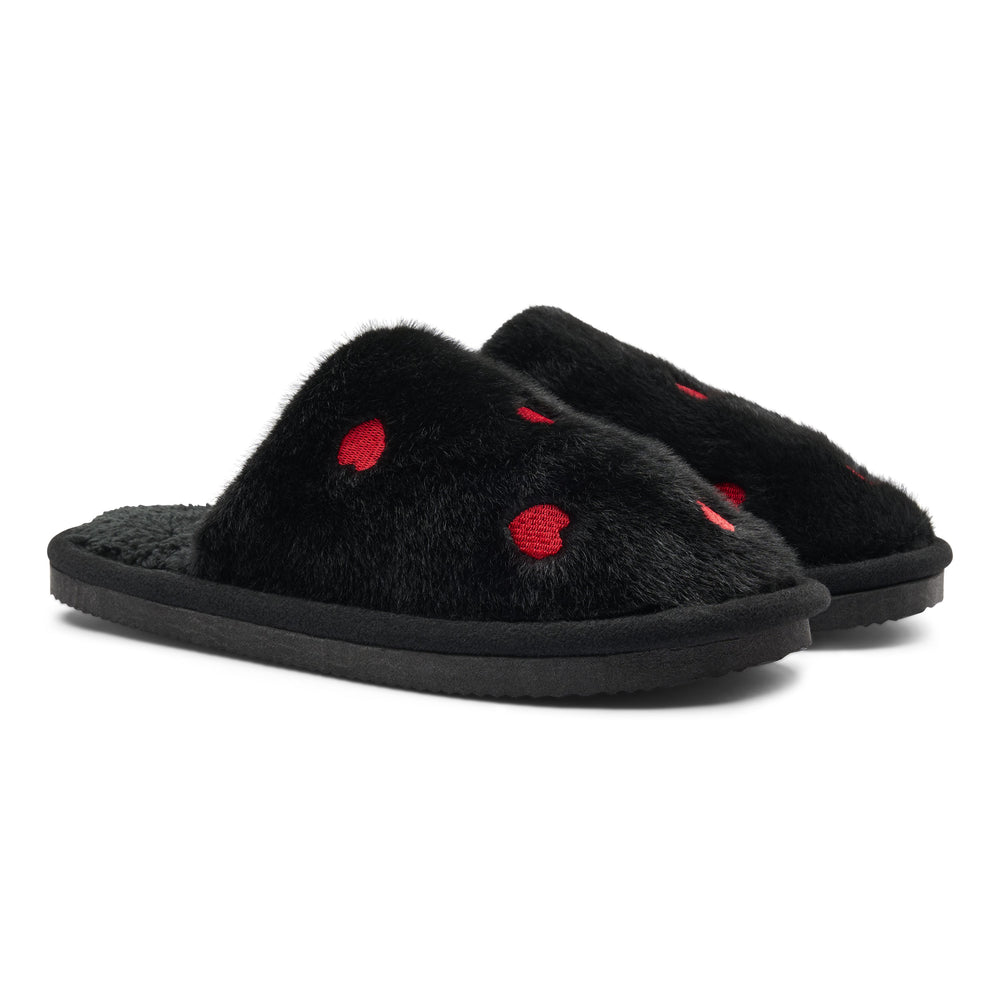 Chaussons Bentley Velvet LG Heart Black En magasin seulement