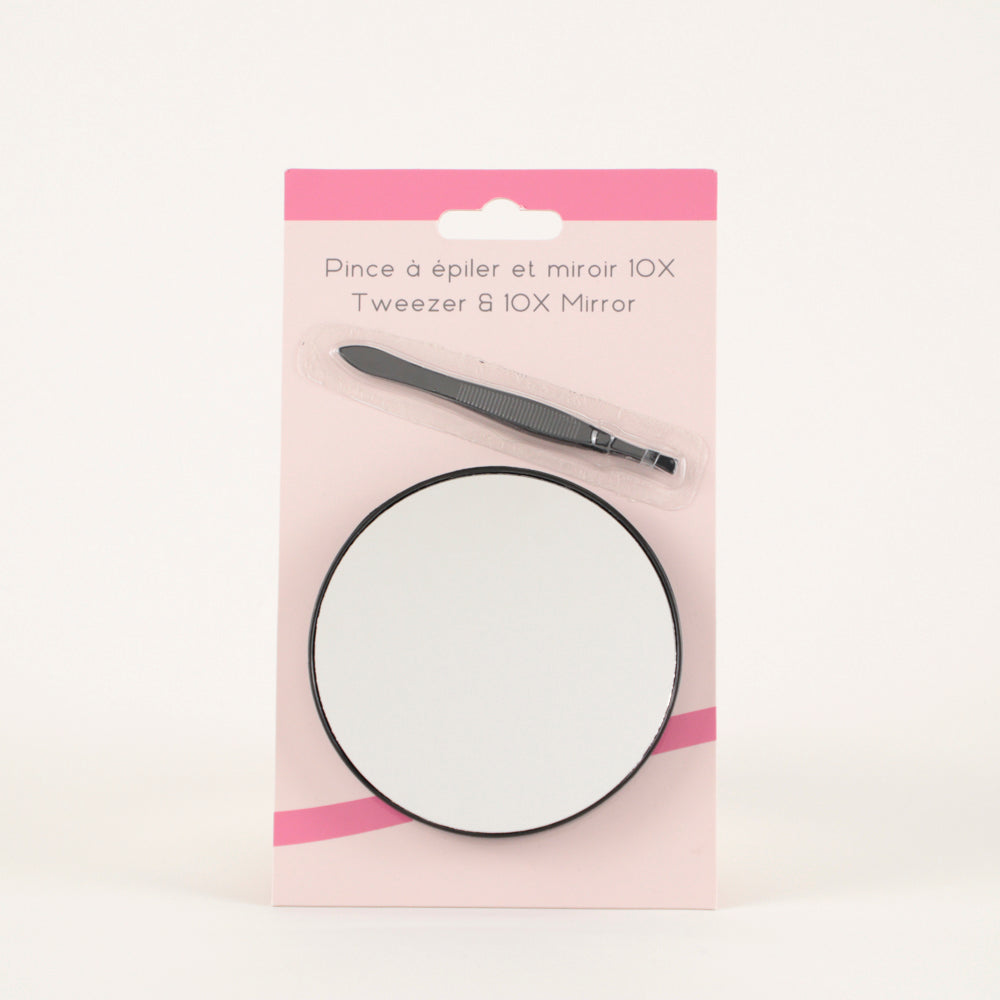 LT Jet Set Glam 10X Mirror/Tweez