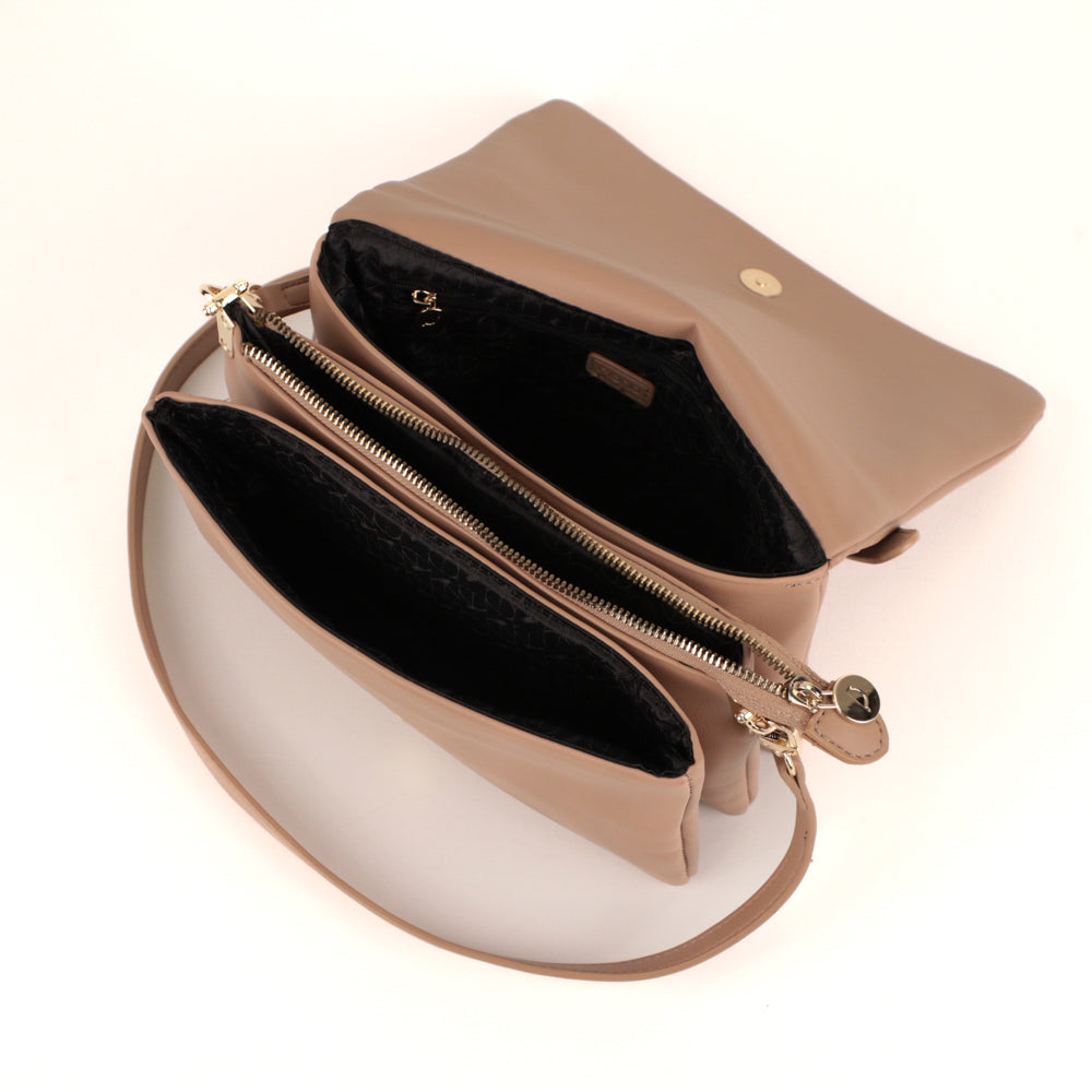 Riona Brenda 3-Compartment Handbag - Bentley