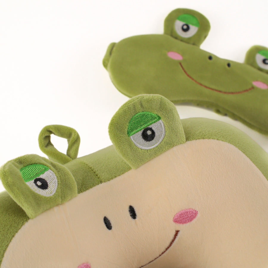 Ensemble Oreiller de Cou et Masque Grenouille Tracker 