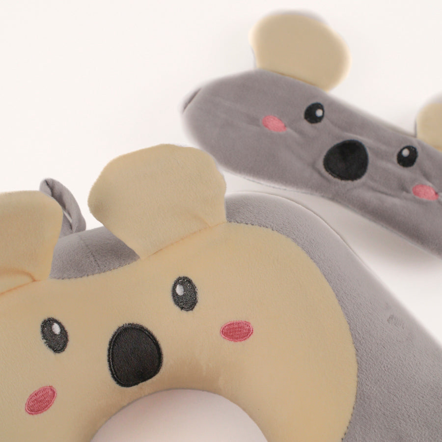 Ensemble Oreiller de Cou et Masque koala Tracker