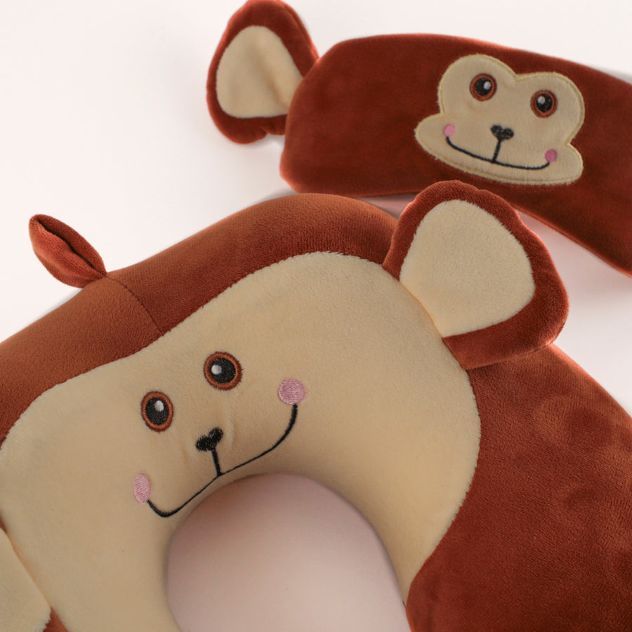Ensemble Oreiller de Cou et Masque singe Tracker