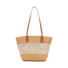 Sac fourre-tout en paille rayé Bentley Nomad