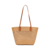 Sac fourre-tout en paille rayé Bentley Nomad