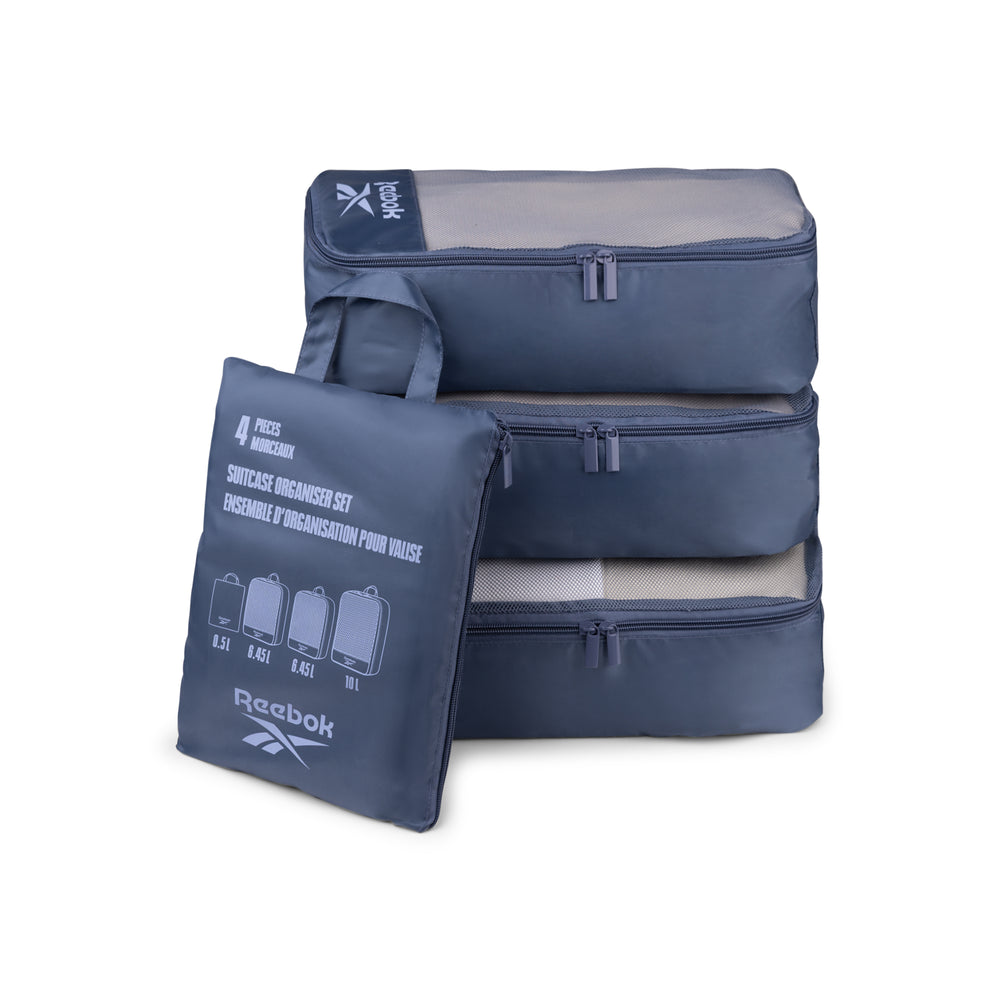 Reebok Record 3 pc packing cube set - Bentley