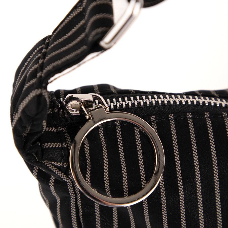 Striped crossbody hobo bag - Bentley