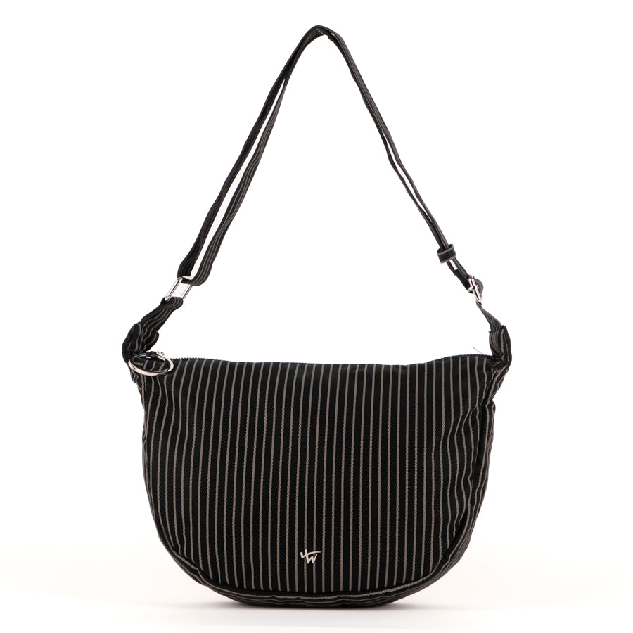 Striped crossbody hobo bag - Bentley