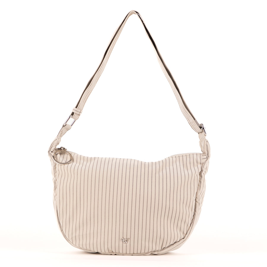 Striped crossbody hobo bag - Bentley