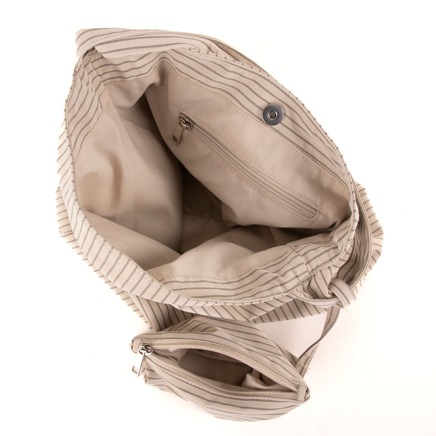 Sac hobo rayé