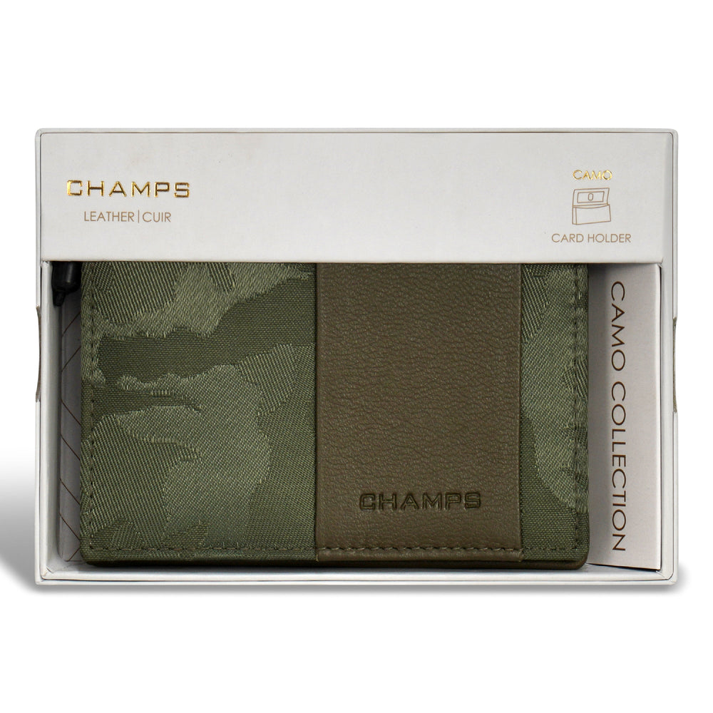 Porte-cartes camouflage / cuir