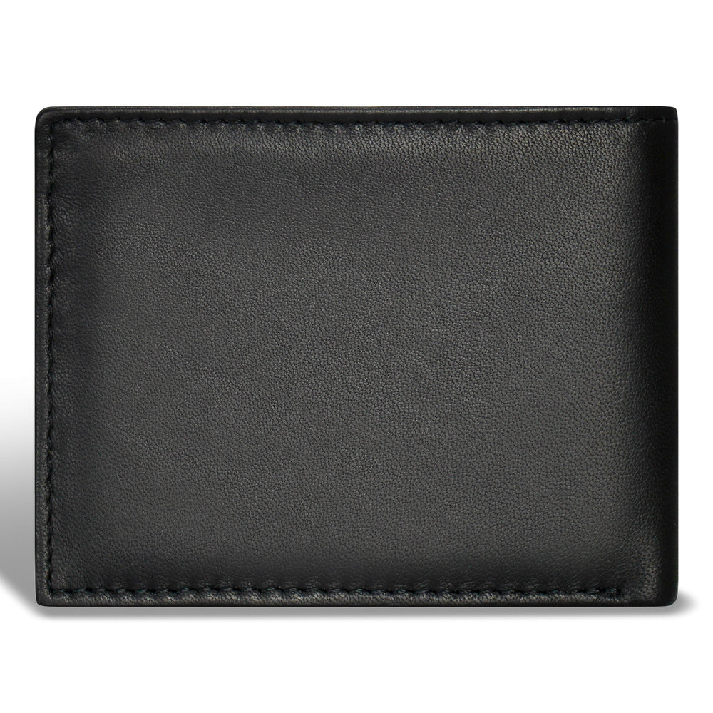 Portefeuille à deux volets classique / en cuir