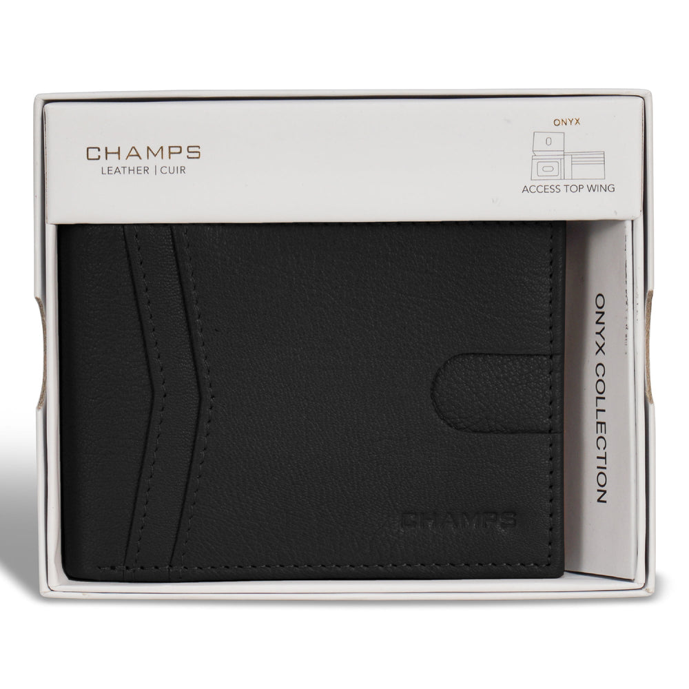 Portefeuille Onyx / Cuir avec accès par le haut