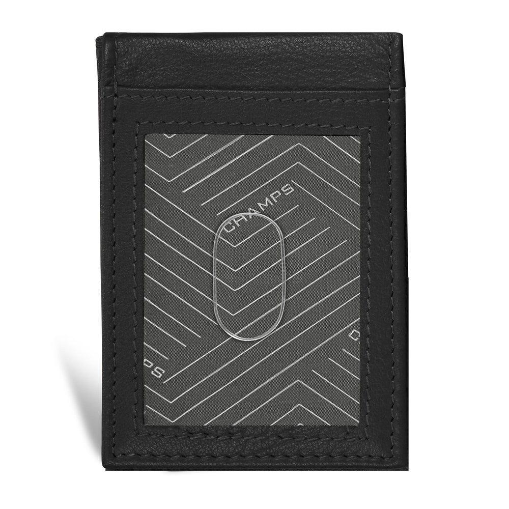 Porte-cartes hybride en cuir et onyx