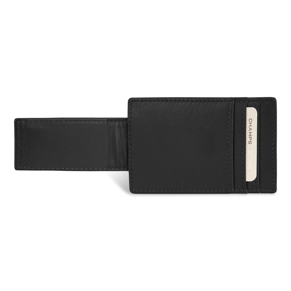 Étui pour carte magnétique en cuir et onyx