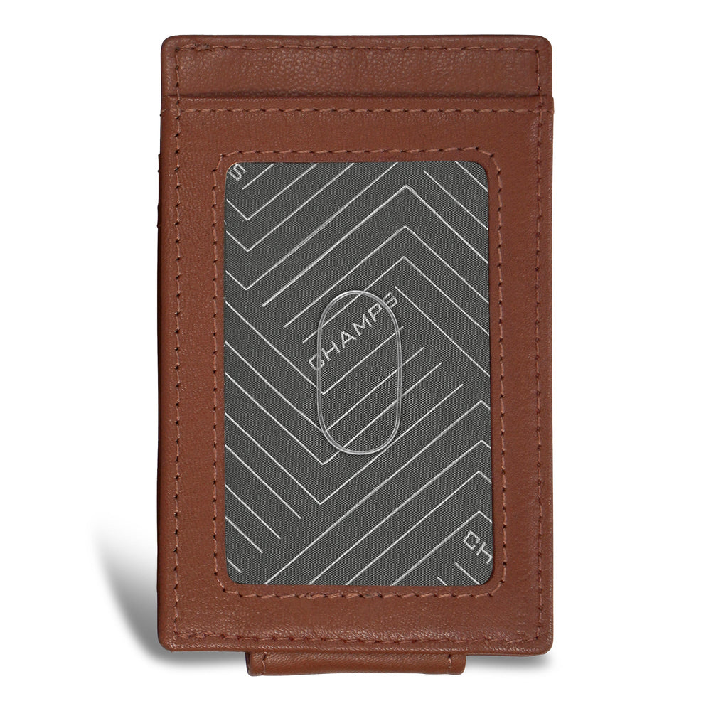 Étui pour carte magnétique en cuir et onyx
