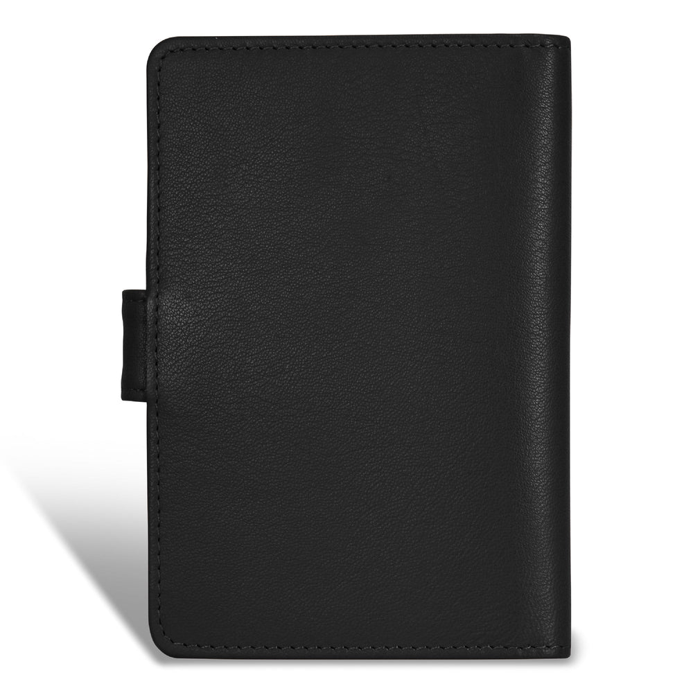 Etui à passeport en cuir et onyx