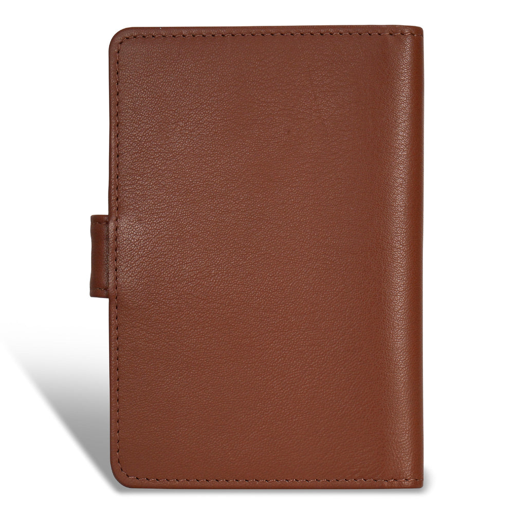 Etui à passeport en cuir et onyx