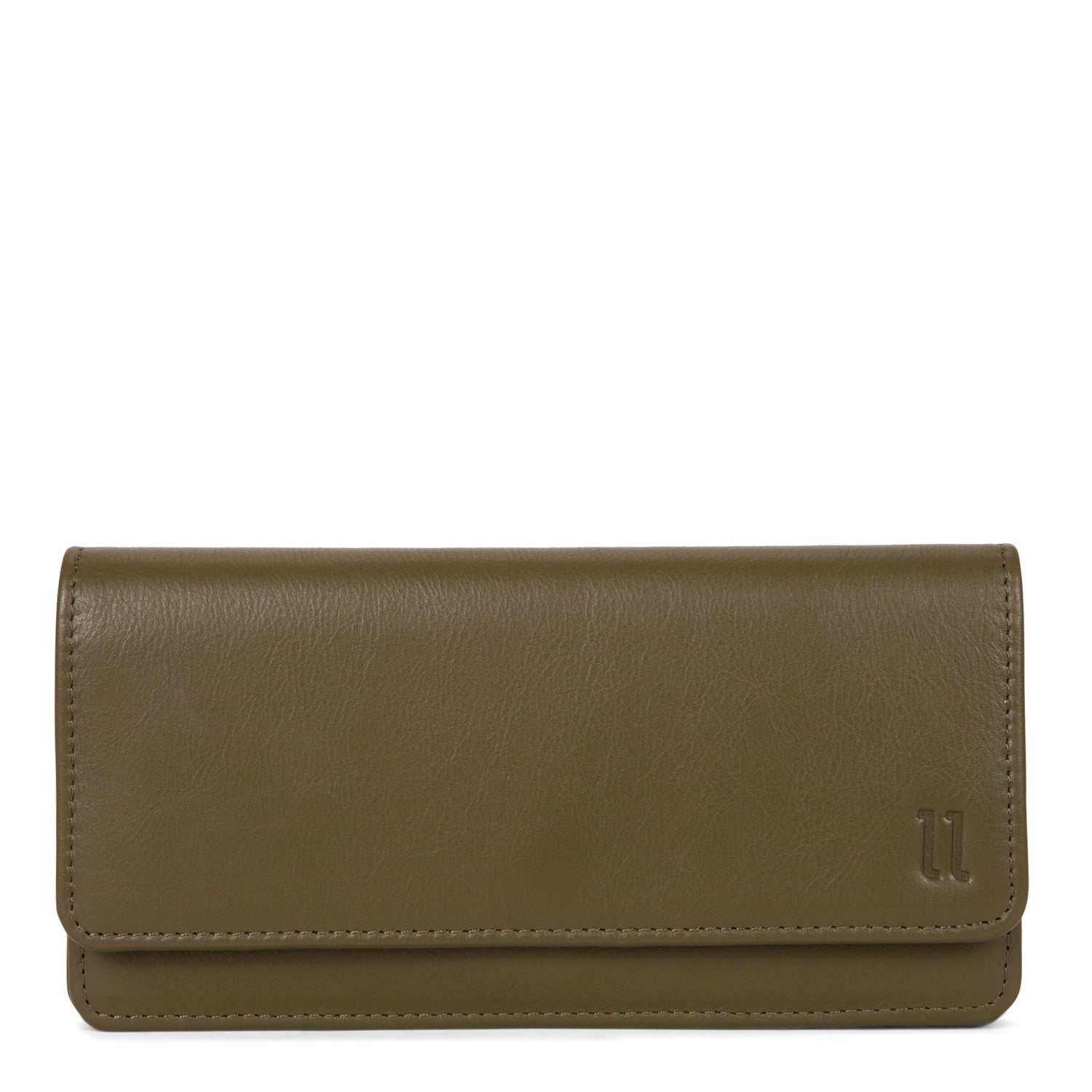 Kelly RFID Leather Large Flap Wallet - Bentley
