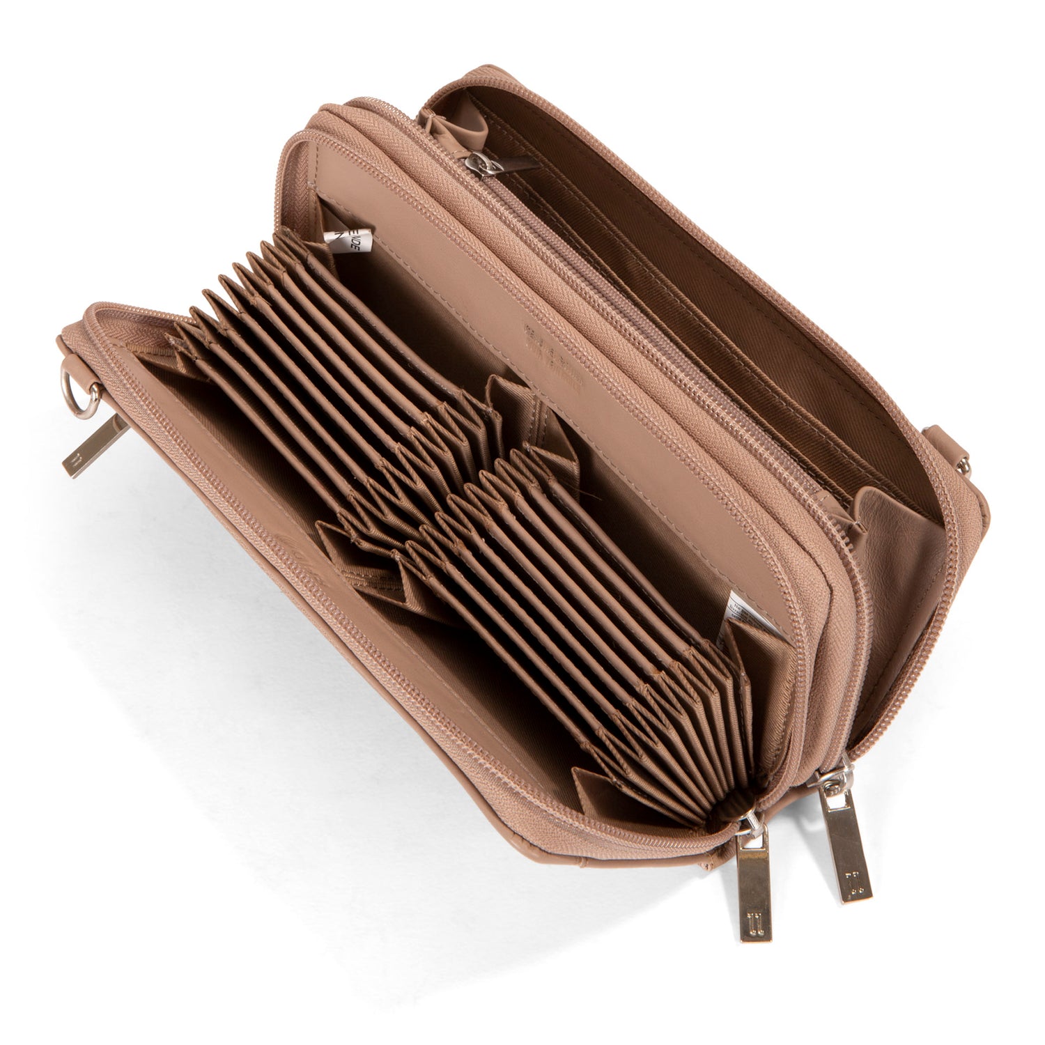 Portefeuille à bandoulière accordéon en cuir Karine RFID -  - 

        Pelle
      
