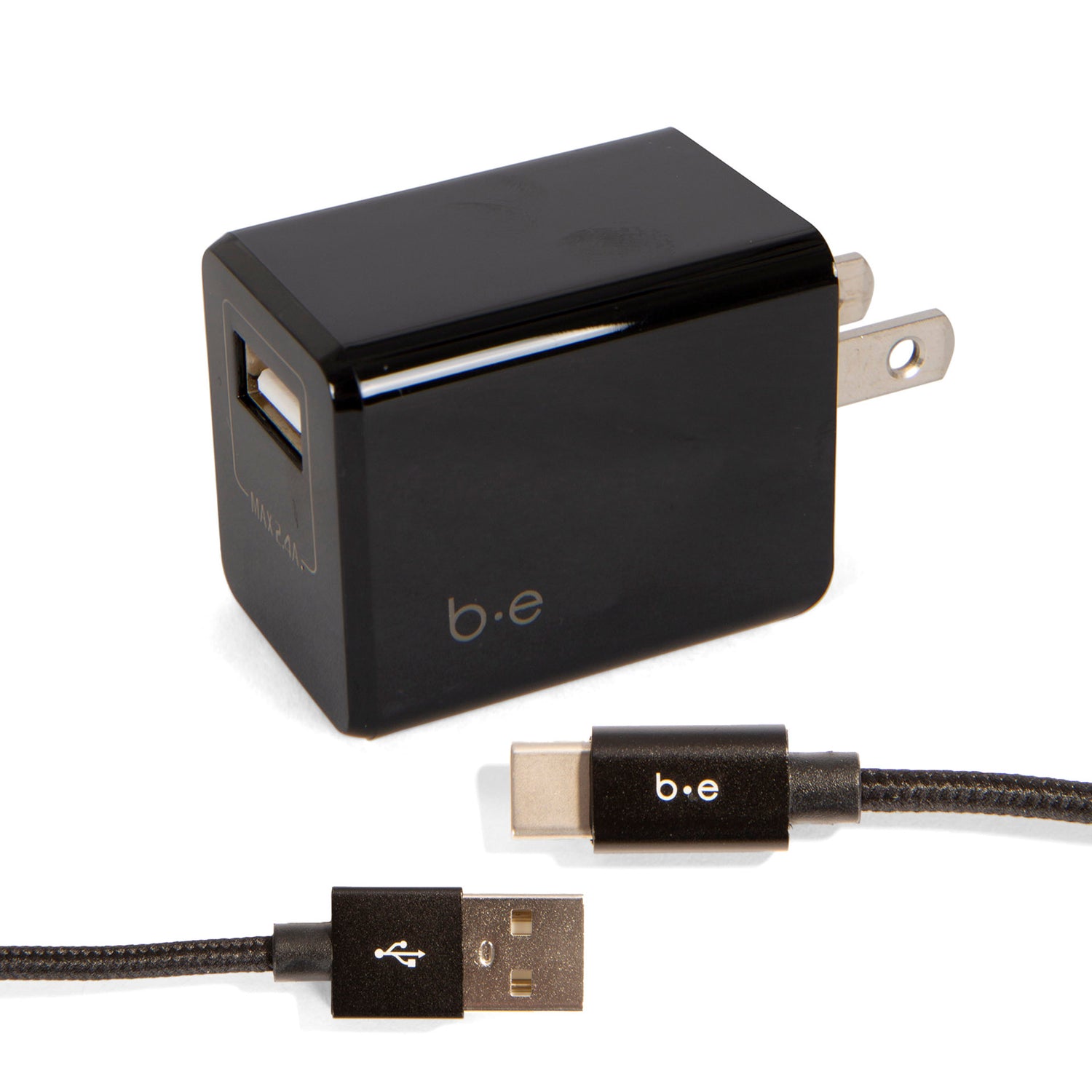 Câble de charge USB-A vers USB-C et chargeur mural 2,4 A -  - 

        Blu Element
      
