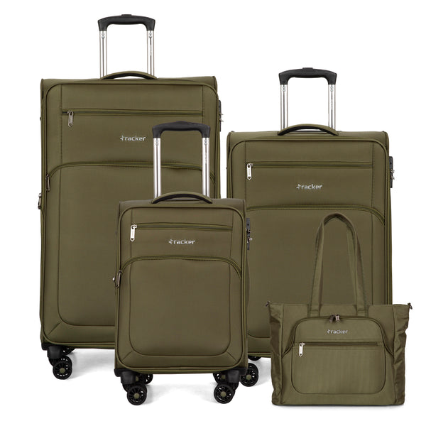 Verona 4-Piece Softside Luggage and Tote Bag Set - Bentley