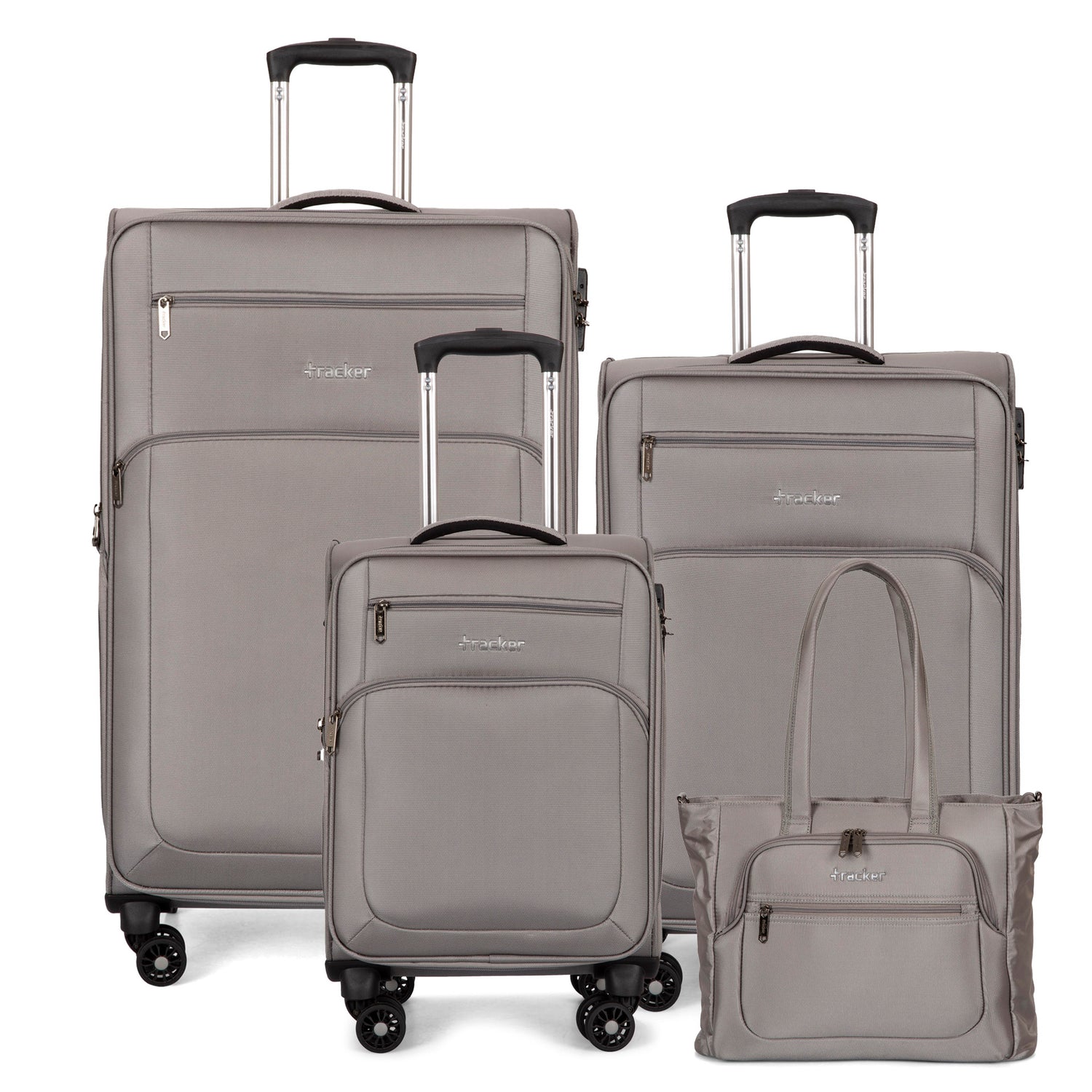 Verona 4-Piece Softside Luggage and Tote Bag Set - Bentley